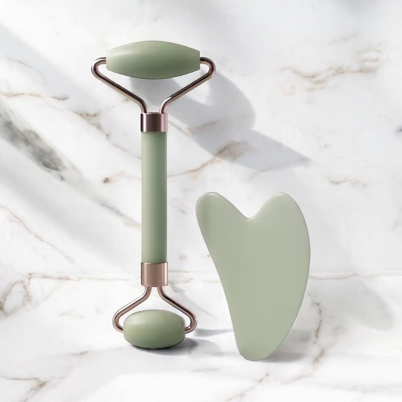 Gua Sha & Rouleau Visage Byatal – Lifting Naturel & Éclat du Teint